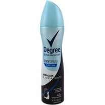 Degree UltraClear Black White Pure Clean Dry Spray Antiperspirant Deodorant, 3.8 oz (Pack of 3)