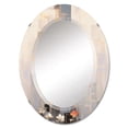 thumbnail image 2 of DESIGN ART Designart "Orange Grey Pencil Strokes Bouquet Flowers" Floral Modern Wall Mirror 20in.x30in., 2 of 4