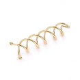 thumbnail image 3 of 20pcs espiral heavyins tornillos de pelo abrazaderas de pelo simple clips de pelo accesorios para mujeres niñas doradas, 3 of 8