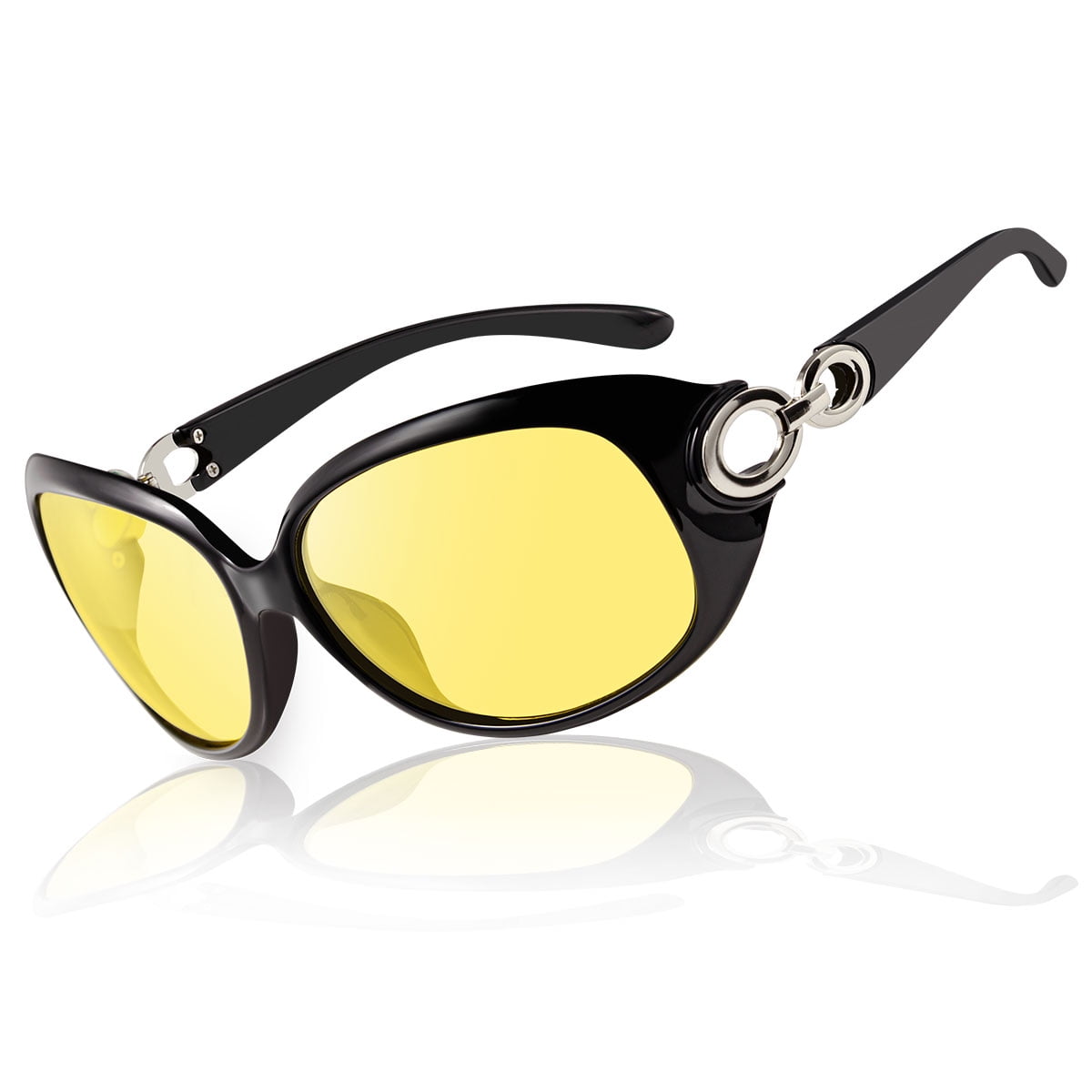 Bloomoak Night Driving Glasses for Women, Oversized Polarized Fashion ...