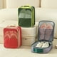 thumbnail image 1 of Bolsa impermeable organizadora de zapatos de viaje - Caja portátil de 3 compartimentos para equipaje, 29x22x14cm, 1 of 6