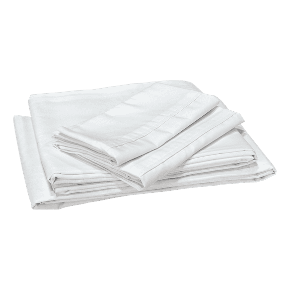 Lippert LIP2020218492 Thomas Payne Microfiber Sheet Set, White - Narrow King Size
