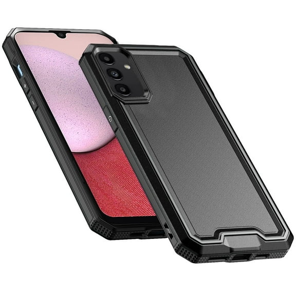 For Samsung Galaxy S23 FE /Fan Edition Modern Fused Hybrid Armor Hard PC TPU Rubber Shockproof Drop Protection Cover ,Xpm Phone Case [ Black ]