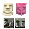 thumbnail image 2 of Gieenan Unique Silicone Mold Figure Shaped Silicone Flowerpot Molds Epoxy Resin Molds, 2 of 10