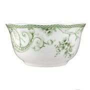 222 Fifth Adelaide Moss 16-Piece Porcelain Dinnerware Set, Green