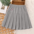 thumbnail image 5 of Girls Pleated Mini Skirt High Waist Solid Bow School Uniform Skirts Tennis Skirt, 5 of 5