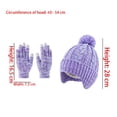 thumbnail image 4 of Toddler Hats, Gloves and Scarves Sets Winter Warm Knit Thick Thermal Stretchy Ski Head Hat Scarf Gloves Set, 4 of 7