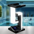 thumbnail image 4 of xgfhyjeh Small Suspension Style Table Lamp for Bedroom Contemporary Bedside Side End Led Table Lamp With Wireless Charging Modern Natural Nightstand Light Home Office Room Decor Decoration,Plastic, 4 of 7