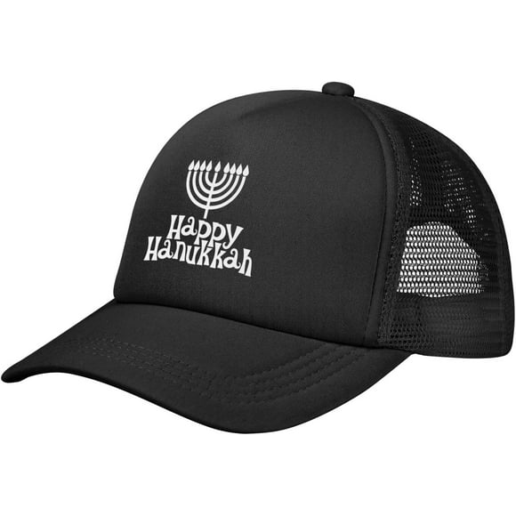 Hanukkah Jewish Hat Mesh Trucker Hat Funny Baseball Cap Men Women