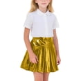 thumbnail image 1 of Faldas plisadas para niñas Color sólido Partido de baile brillante Falda de moda casual para niños Faldas de baile para niñas, 1 of 9