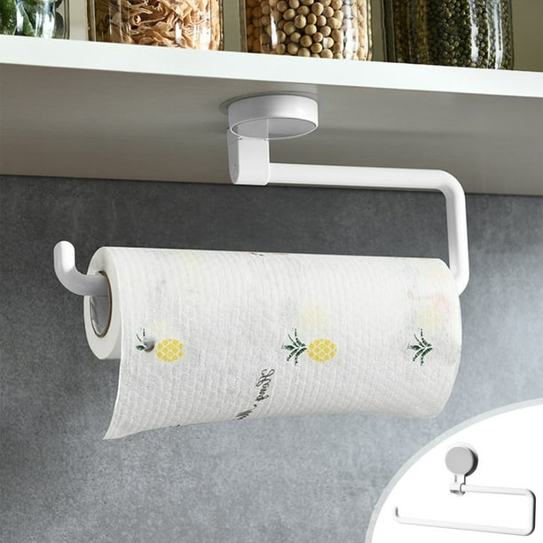 Soporte para Toallas de Papel de Cocina, Soporte para Papel Higiénico de Pared, Soporte para Rollos de Film Transparente, Se Puede Usar En Cocinas, Baños y Más.