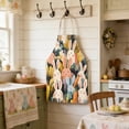 thumbnail image 5 of Meggemo Easter Apron Bunny Print Decorative Kitchen Cooking Apron Holiday Party Home Baking Apparel Chef Accessory Adjustable Waist Practical Fun, 5 of 6