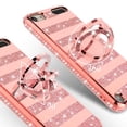 thumbnail image 4 of Compatible for Apple iPod Touch 6 Case, iPod Touch 5 Case, SOGA Cute Girl/Women Rhinestone Bumper Sparkling Glitter Bling Diamond Phone Cover with Magnetic Ring Stand - Rose Gold Strip, 4 of 6