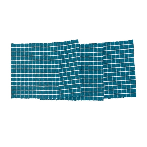 Windowpane Peacock Table Runner 13" x 72"