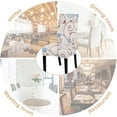 thumbnail image 3 of Printed Chair Covers for Dining Room Set of 6, Stretch Kitchen Chair Covers Washable Parsons Chair Slipcover Removable Dining Chair Protectors for Hotel,Ceremony,Banquet(Ball Flower), 3 of 6