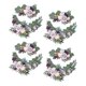 thumbnail image 1 of Guirnalda artificial con arco de boda decorativo hecho a mano, corona de rosas para cenador 4 azul blanco, 1 of 9