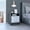 Smokey Oak / White, variant on TUHOME Eter Nightstand with Two Drawers, Open Storage Shelf and Spacious Top Surface