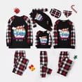 thumbnail image 1 of Pijamas familiares navideños a juego, conjuntos de pijamas de manga larga, árbol de Julio, negro, 1 of 4