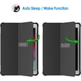 thumbnail image 4 of JETech Case for iPad 9.7-inch (2018/2017 Model, 6th/5th Generation), Double-fold Stand with Shockproof TPU Back Cover, Auto Wake/Sleep （Black）, 4 of 6