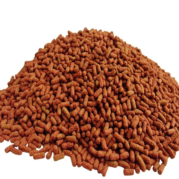 aquatic foods floating color enhancing sticks 3/8" x 1/8", for enhancing the red colors in your tropicals, koi & pond fish - 1/8-lb