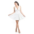 thumbnail image 5 of Vestido bordado de flores Roman Fashion /Juvenil, 5814 (Blanco /flor azul) blanco CH, 5 of 5