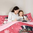 thumbnail image 4 of Manfei Snowman Comforter Set Twin, Pink, 2 Piece, 4 of 6