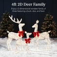 thumbnail image 2 of Set Christmas Deer Family Best Choice Products de 4 pies con 175 LED, 2 of 7