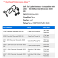 thumbnail image 2 of Left Tail Light Harness - Compatible with 2007 - 2014 Chevy Silverado 3500 HD 2008 2009 2010 2011 2012 2013, 2 of 2