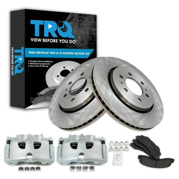 TRQ Front Brake Pad & Rotor Kit Fits Select 2012-2016 Ford F-150