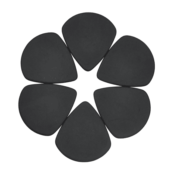 48Pcs Heavy 1.0mm Delrin Precision Jazz Guitar Picks Sharp Plectrums Black