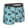 thumbnail image 2 of KLL Cute Dog Footprints Men's Cotton Boxer Briefs Underwear-Large, 2 of 8