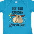 thumbnail image 4 of Inktastic My Big Cousin Loves Me with Sloth and Hearts Boys or Girls Baby Bodysuit, 4 of 5