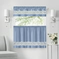 thumbnail image 5 of PowerSellerUSA Crisp & Clean Minimalist Two-Tone Window Curtain Set with Matching Tie-backs, 5-Piece or 3-Piece Full Window Set, Rod Pocket Top, Valance, 5 of 7