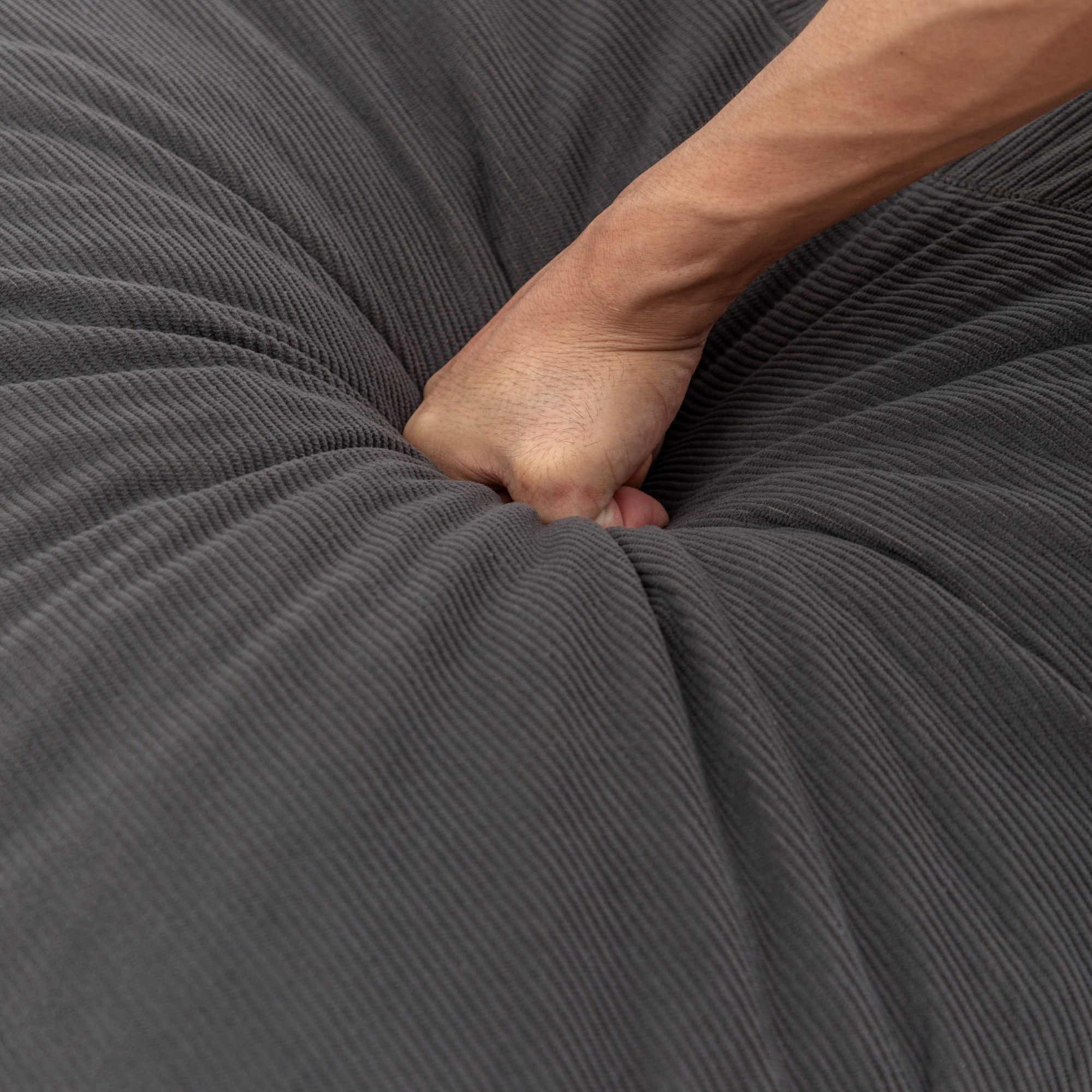 Floor Bean Bag Chair, a Lazy Lounger Suitable for Both Adults and Children, Ideal for Living Rooms, Balconies or Leisure and Entertainment Venues (Grey)