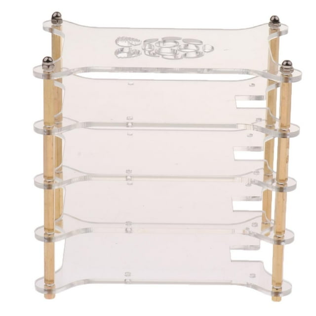 Carcasa de Acrílico Transparente de 4 Piezas Carcasa de Cubierta de Caja Baoblaze Caja de acrílico