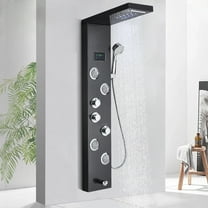 Senlesen Oil Rubbed Bronze LED Shower Panel Stainless Steel Spa Massage System