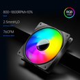 thumbnail image 4 of YIEMEEN High Performances Double Tower CPU Coolers 6Copper Heat Pipe 4Pin PWM Fan ARGB Syncing Compatible for AM5 LGA1700, 4 of 9
