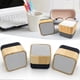 thumbnail image 4 of Squared Wooden Bluetooth-Compatible Speaker Portable 3D Stereo Music Loudspeaker for Party Beach Camping, 4 of 5
