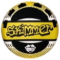 thumbnail image 1 of White Knuckle Skimmer 70 Inch 2 Person Towable Pull Behind Boat Water Inner Tube, 1 of 4