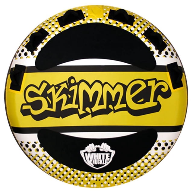 White Knuckle Skimmer 70 Inch 2 Person Towable Pull Behind Boat Water Inner Tube