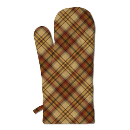 

Golden Harvest Plaid Oven Mitt