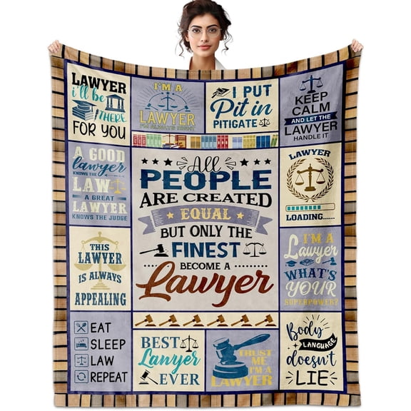 Lawyer Gifts for Women Men, Lawyer Gifts Blanket 60"X50", for Lawyers, Law School Gifts, Lawyer Graduation Gifts, Future Lawyer Gifts, Retirement Birthday Gifts for Lawyer