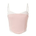 thumbnail image 4 of HexaHive Women's Wrap Corset Bustier Crop Top - Sexy Spaghetti Strap, Open Back, Fashionable, 4 of 8