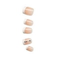 thumbnail image 4 of KISS imPRESS Design Press On Nails , ‘Falling’, White French Tips, Short Squoval, 30 Count, 4 of 10