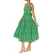 thumbnail image 3 of VISgogo - Vestido sin mangas para mujer, color sólido/estampado, busto fruncido, escote cuadrado, espalda abierta VISgogo  moda, 3 of 6