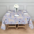 thumbnail image 3 of Golden Retriever Dog with Cherry and Rainbow Square Tablecloth,Waterproof Square Table Cover,Wipeable Spillproof Washable Table Cover for Home Kitchen Party Decor 42"X42"(107x107cm), 3 of 6