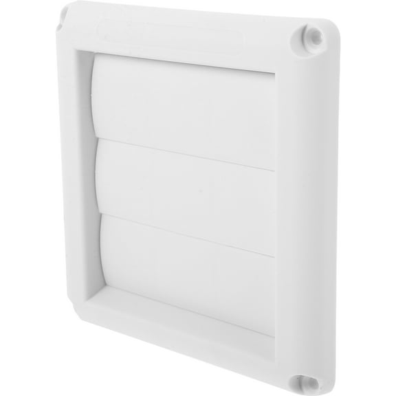 Clispeed Outdoor Dryer Vent Cover White for House with Durable Louvered Air Vent Cap