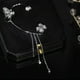 thumbnail image 5 of Pendientes para mujer, regalos para mujer, borlas, flores, pendientes colgantes, moda francesa, sin perforaciones, pendientes, clips para las orejas, pendientes, cosa, 5 of 5