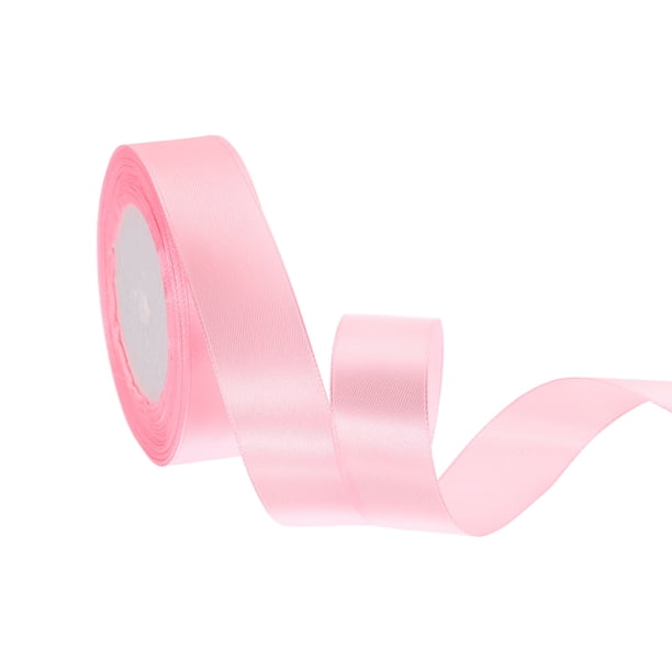 Cinta de satén de 1 pulgada y 24 yardas, cintas de poliéster sólido para envolver regalos, decoración de bodas y fiestas, ramos de flores, manualidades de Navidad, rosa