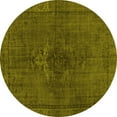 thumbnail image 1 of Ahgly Company Indoor Round Persian Yellow Traditional Area Rugs, 8' Round, 1 of 4